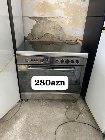 Микроволновки: Elektrik sobası və ocaq kombinasiyası - Üst hissə: 4 gözlü elektrik
