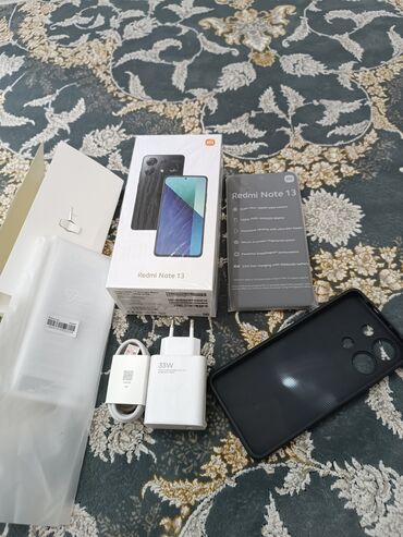 арзан телефон ош: Xiaomi, Redmi Note 13, Новый, 128 ГБ, цвет - Черный, 2 SIM