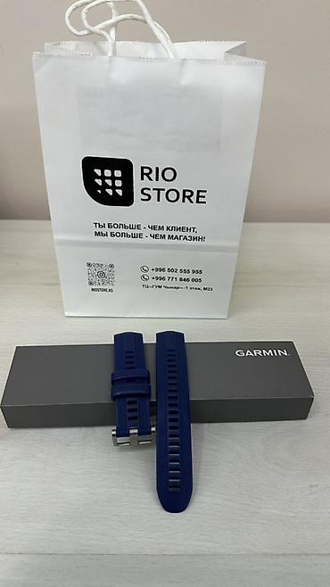garmin captain gen 2: Ремешок для часов Garmin — силиконовый, цвет синий (темно-синий/navy) — 2