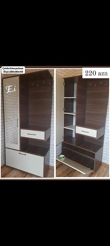 şəkli: Yeni, 2 qapılı, Güzgülü, Qəhvəyi, Açılan, Düz dolab — 1