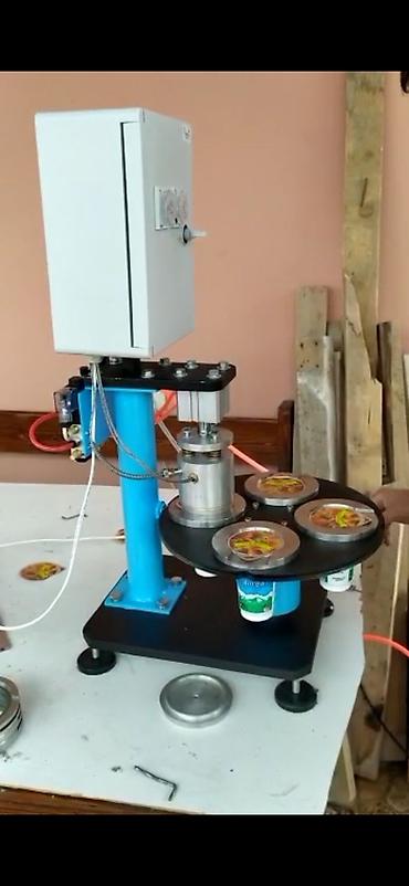 qəlib: Yogurt/Kofe/Desert qabları üçün yarıavtomatik qapaq yapışdırma aparatı — 1