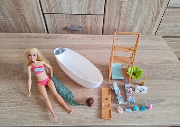 Igračke: Kao nov Barbi spa set kupatilo s kadom, spa i kupkama za lutke set — 9