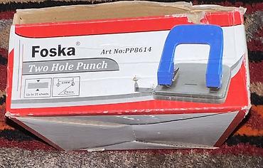 bosch perforator satilir: Foska Two Hole Punch – Metal, Art No: PP8614 Ofis və sənəd — 3