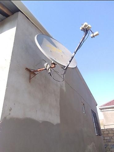 peyk antenasi: Peyk antenn sistemi - Divara quraşdırılan dairəvi peyk antenna (ofset — 1