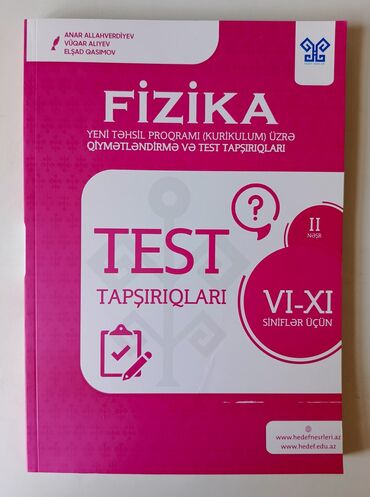 ədəbiyyat hədəf pdf: Fizika testləri. Hədəf. İstifadə olunmayıb. Yenidir