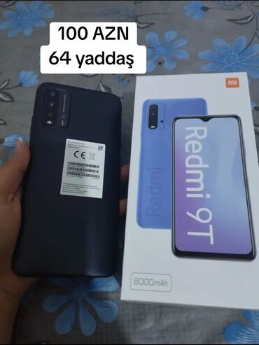 xiaomi black shark kontakt home: Xiaomi Redmi 9T, 64 GB, rəng - Qara, 
 Barmaq izi, İki sim kartlı