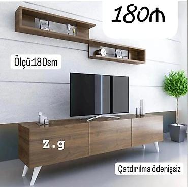 tv 75: *Tv Stend 💫180Azn* 💫Materialı Rusiya Laminatı 18/lik ✔️Rəng seçimi — 1