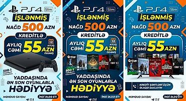 nintendo switch azerbaycan: PlayStation 4 Slim – işlənmiş - Nağd qiymət: 500 AZN - Kreditlə — 1
