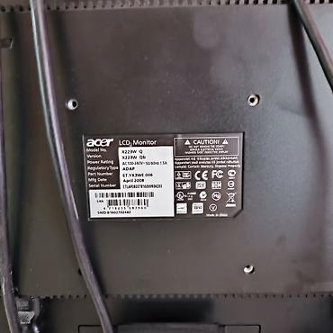 epson aculaser: Монитор, Acer, Б/у, LCD, 21" - 22" — 2