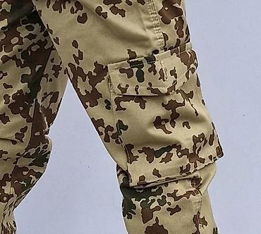 Ostale pantalone: Muške taktičke cargo pantalone – Flecktarn kamuflaža - Uzorak — 6