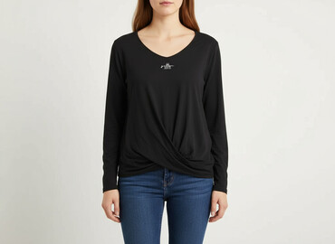 czarne bluzki na jedno ramię: Street One, Women's blouse, size M