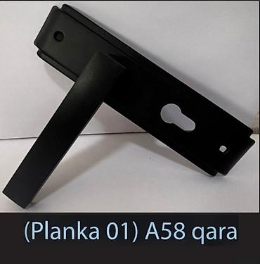 Qapı tutacağı "(Planka 01) A58 qara"Qapi üçün (Planka 01) A58 qara