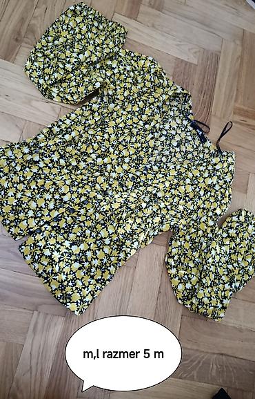 Gündəlik donlar: Qadın paltarları dəsti – 4 model 1) Yaşıl çiçək naxışlı qısa yay donu — 11