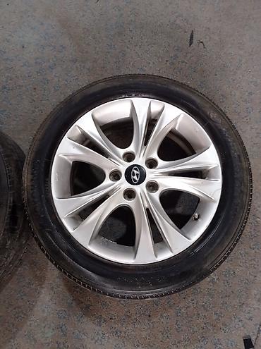 orta panel: Hyundai orijinal yüngül lehimli disk və təkər dəsti - Komplеkt: 3 — 4