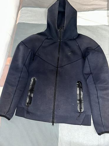 полузамок найк: Худи на молнии Nike Tech Fleece, темно-синее (navy) Состояние — 3