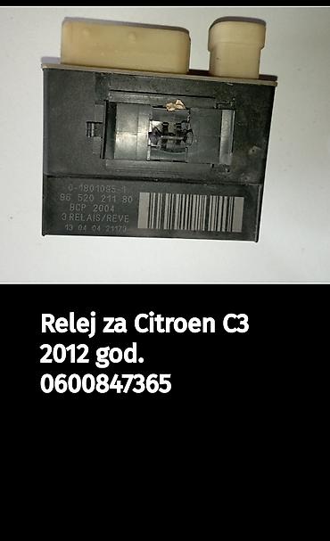italijanke kokoske: Relej modul za Citroën C3 (2012) - Originalni relej/modul sa oznakama — 1