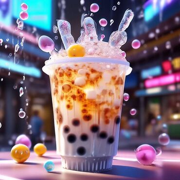 Чай, кофе, напитки: Bubble tea - лёд пищевой для бабл ти (жемчужный чай bubble
