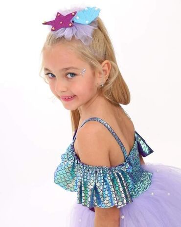 Haljine: Odmah dostupne mala sirena haljinice u kompletu sa mašnom za kosu za — 5