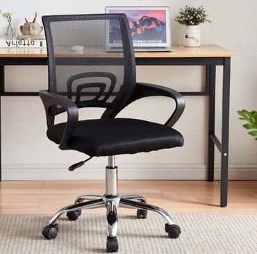 Ofis və oyun kresloları: Yeni, Təkərli, Qolları tənzimlənmir, Parça — 6