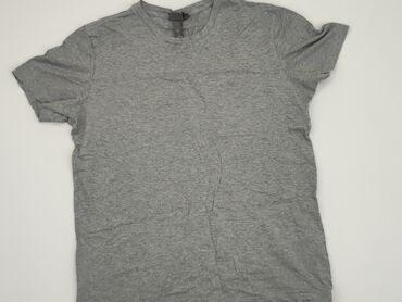 szare t shirty: T-shirt, H&M, S, stan - Dobry