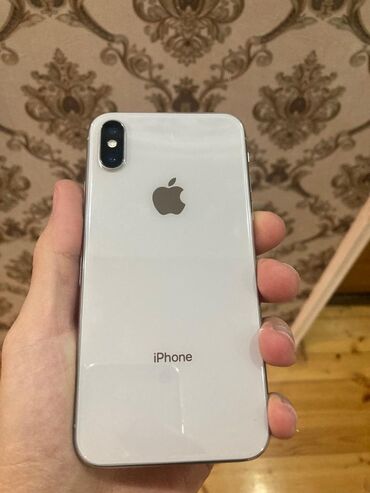 telefon yevlax: IPhone X, 256 GB, Ağ, Simsiz şarj, Face ID