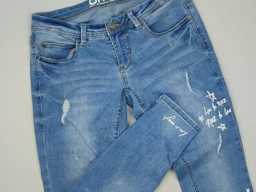 Niebieskie jeansy slim fit dla kobiet marki Only, wykonane z mieszanki