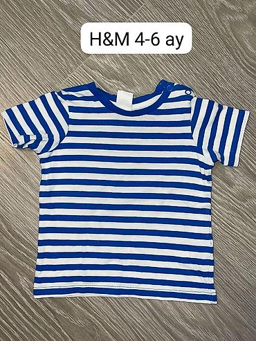 Детская одежда и обувь: Рубашка, Для мальчиков, 9 - 12 мес., H&M — 2