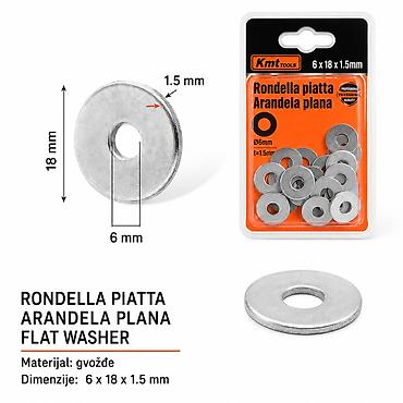 KMT Prostirka 9368380 Ravna podloška (washer) za zavrtnje – praktičan na lalafo.rs KMT Prostirka 9368380 Ravna podloška (washer) za zavrtnje – praktičan