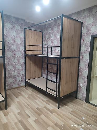 Двухъярусные кровати: Стил Лофт. Мебел на заказ. Двухъярусная кровать. Размер внизу:Ширина — 24