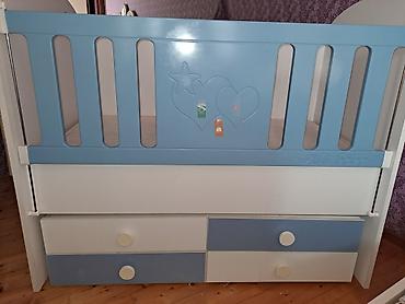 Beşiklər: Uşaq beşiyi və döşək dəsti - Model: “Alfa Bebe” tipli beşik - Rəng — 1