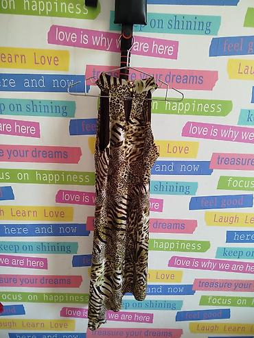 maxi day nə ucundur: Qadın maxi paltar – heyvani print - Üslub: maxi uzunluqda, geniş — 2