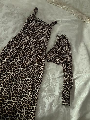 leopard: İki hissəli leopard naxışlı dəst - Brend: GNOZ (etiketdə göstərilir) - — 2