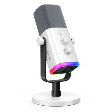 Колонки, гарнитуры и микрофоны: FIFINE AM8 USB condenser microphone white (Белый) Fifine AmpliGame