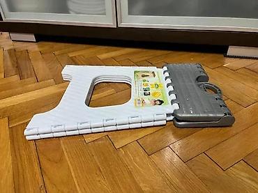 Ostali dečiji nameštaj: Preklopna plastična sklopiva stolica/tabure – HOBBY - Višenamenska — 5