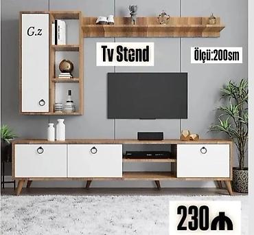 tv alti: Yeni, Düz TV altlığı, Polkalı, Laminat, Azərbaycan — 1
