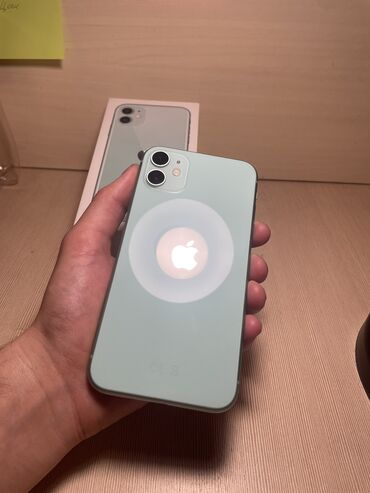 Apple iPhone: IPhone 11, Б/у, 128 ГБ, Защитное стекло, Чехол, Коробка