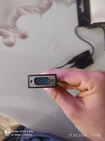 Digər kompüter aksesuarları: VGA to HDMI adapter kompüteri monitor ya da telefizora qoşmaq üçün dü — 2