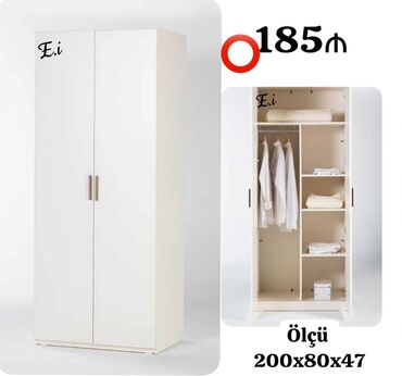 угловой шифоньер в спальню: Yeni, Açılan, 2 qapılı Qarderob, paltar dolabı