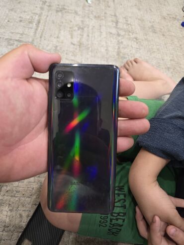 самсунг телефон а 51: Samsung Galaxy A51, Колдонулган, 128 ГБ, түсү - Көк, 2 SIM