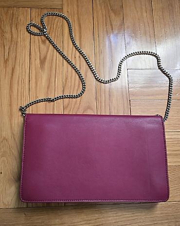 Torbe: Fendi Tube Leather Wallet on Chain, kožna pismo torba, kao novcanik — 16