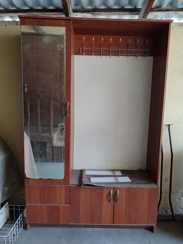 шкаф с антресолью трехдверный: Комплект офисной мебели, Шкаф, Б/у