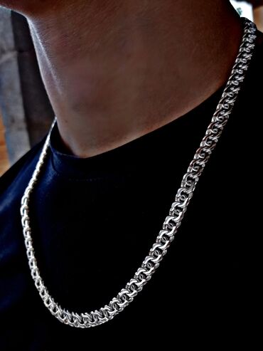 Серебряные цепочки: Серебряная цепь «Рамзес» 140 гр, 60 см Ручная работа, серебро 925 — 21
