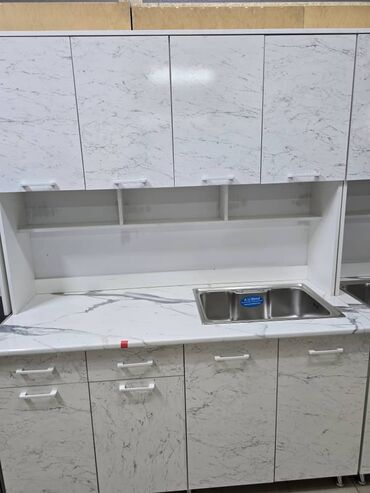 Кухонные гарнитуры: Кухонный гарнитур, Новый, цвет - Белый, ДСП, Платная доставка — 3