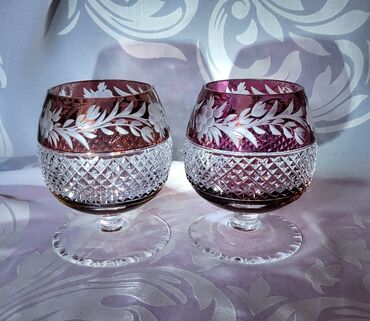Čaše: Case nove kristal,rucni rad,Ebeling - Reuss. Case za dvoje za — 1