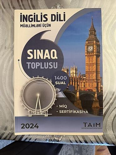 Testlər: Məhsul: “İngilis dili müəllimləri üçün Sınaq Toplusu” – TAİM nəşri — 2