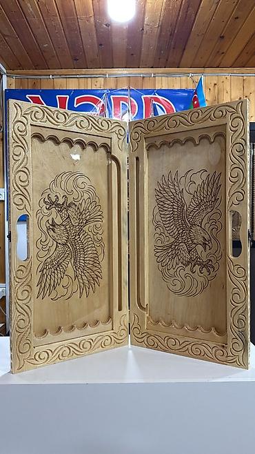 Nərdlər: Əl işı ilə hazırlanmış taxta nərd taxtaları - Material: keyfiyyətli — 1