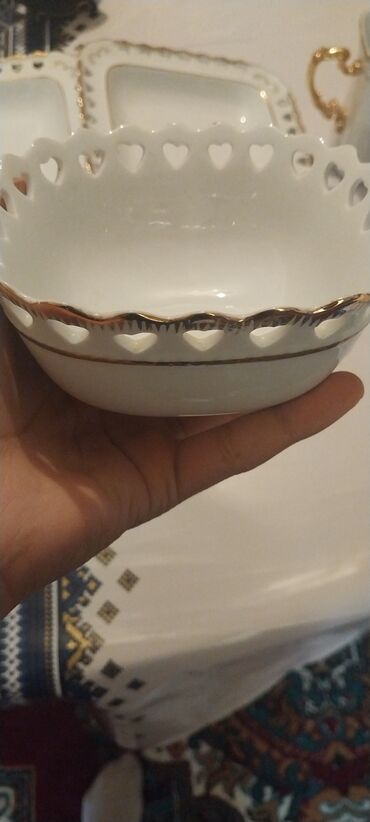 Nahar dəstləri və servizlər: Nahar dəsti, rəng - Ağ, Farfor — 4