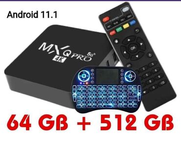 android tv box qiymeti: Yeni Smart TV boks TV box 4 GB / 128 GB, Android, Ünvandan götürmə, Pulsuz çatdırılma, Ödənişli çatdırılma