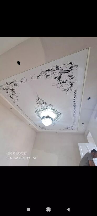 Натяжной потолок: Натяжной потолок Глянцевое, Матовое, 3D потолки Гарантия, Бесплатная консультация, Бесплатный замер — 3