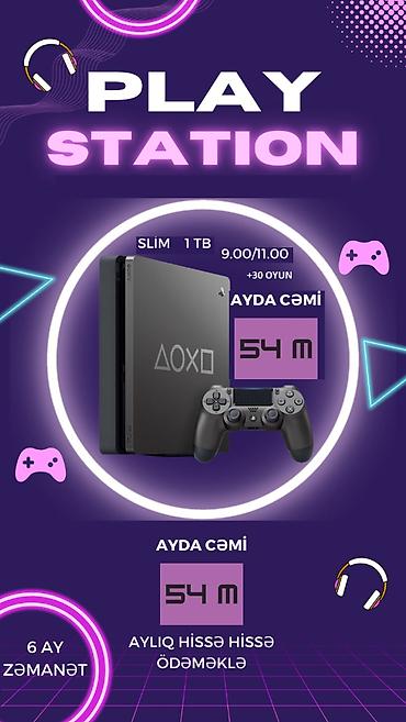 playstatio: PlayStation Slim 1 TB oyun konsolu - Yaddaş: 1 TB - Model: Slim - — 1